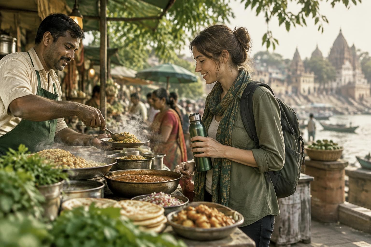 Typhoid vaccination and food safety abroad